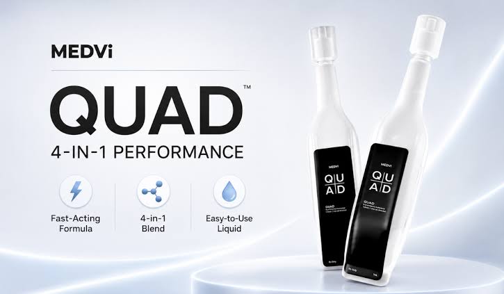 QUAD 4-in-1 performance liquid bottles